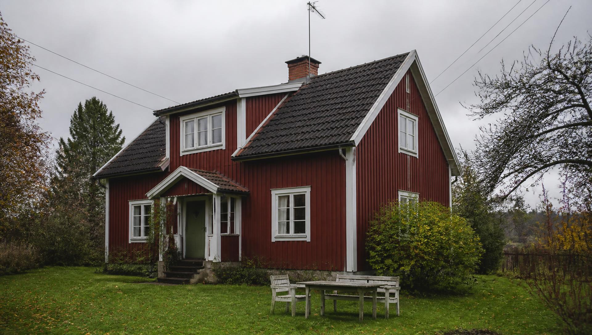 Svensk villa med välskött tak